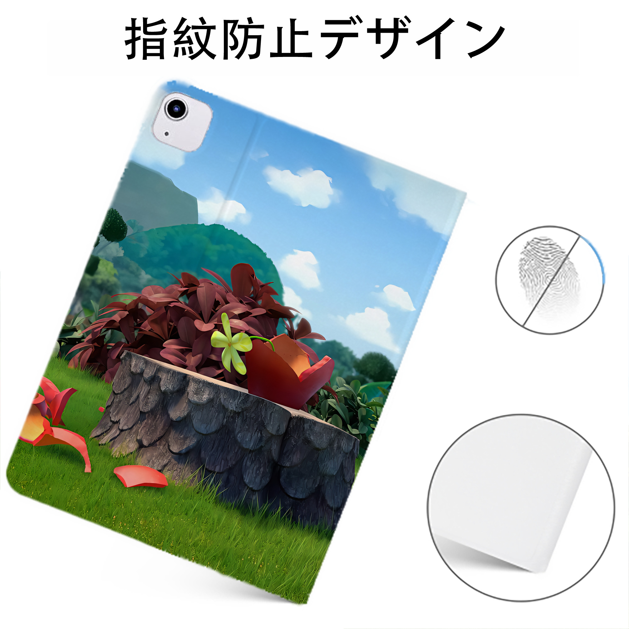 （画像用） Angry Birds アングリーバード IPadケース ペンホルダー付き ブックスタイルデザイン